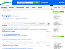 Tablet Screenshot of pedagogika.speros.lt