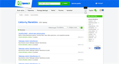 Desktop Screenshot of lietuviuliteratura.speros.lt