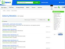 Tablet Screenshot of lietuviuliteratura.speros.lt