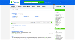 Desktop Screenshot of biologija.speros.lt
