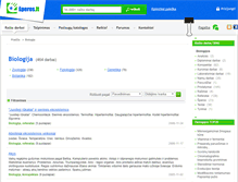 Tablet Screenshot of biologija.speros.lt